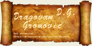 Dragovan Gromović vizit kartica